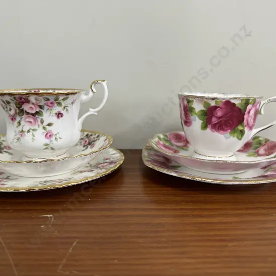 Royal Albert Trios x2 Old English Rose & Cottage Garden Trio