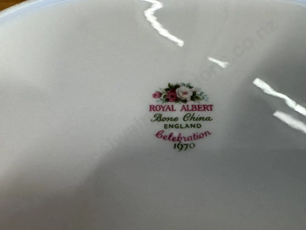 Royal Albert 'Celebration' Trio And Oval Dish Image 1++