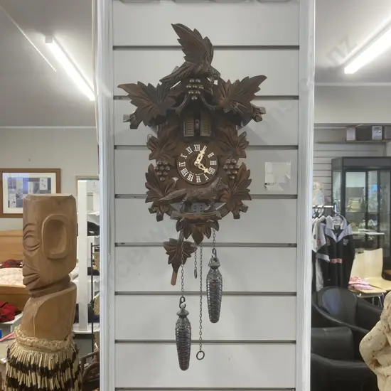 Wooden Cuckoo Clock, Battery Operated