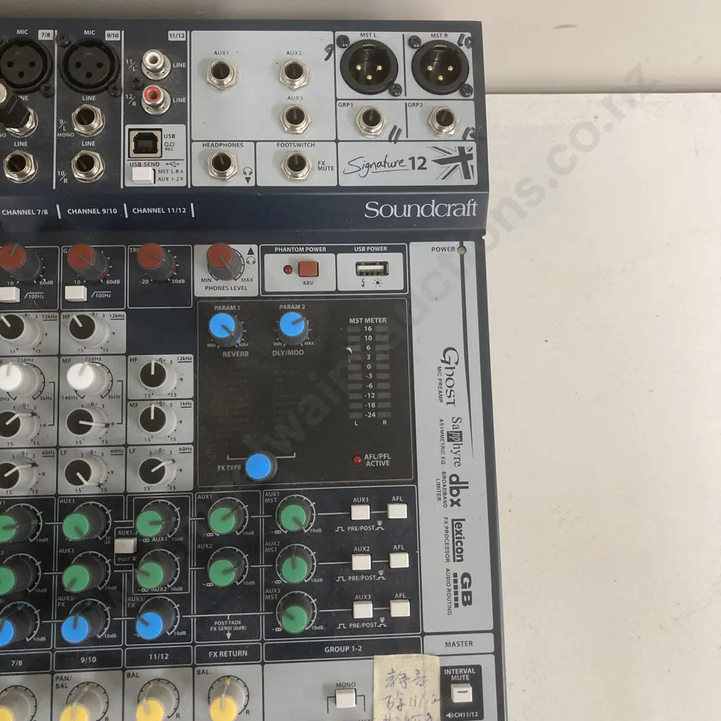 Soundcraft Signature 12 EU Mixing System Analog 12-Channel Mixer with Onboard Lexicon Image 1++