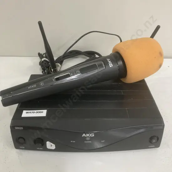 AKG HT420 Wireless Microphone & SR420 Stationery Reciever