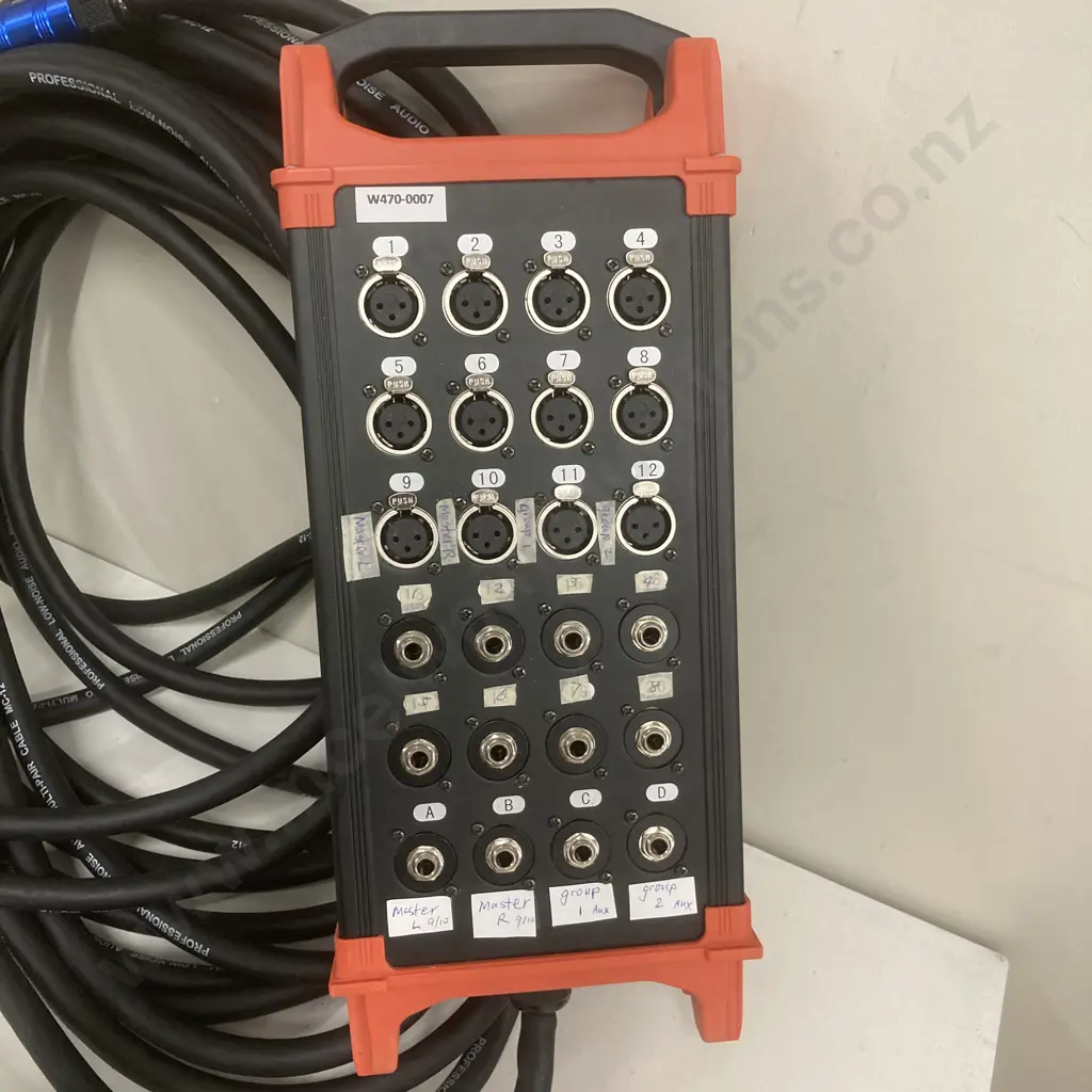 12+12 20m Audio Snake With Fan-out, (Professional Low-Noise Audio Multi-Pair Cable MC-12) Image 1++