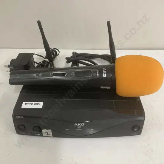 AKG HT420 Wireless Microphone & SR420 Stationery Reciever