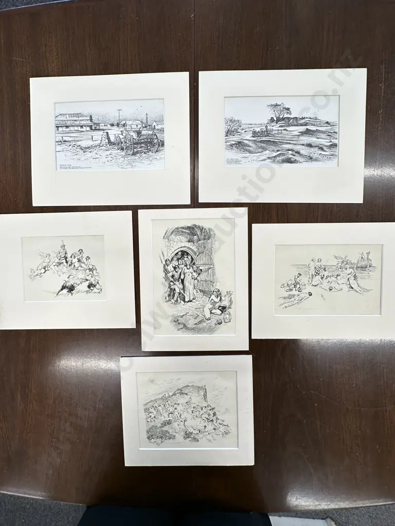 Selection Of Artwork Including Lonely Graves & Ruins, Pirates & Nudes Etc Image 1++