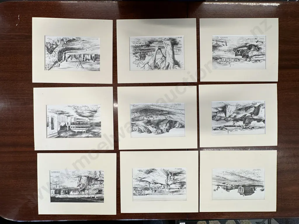 Selection Of Artwork  Including Flinders Ranges, Buried Fences Etc Image 1++