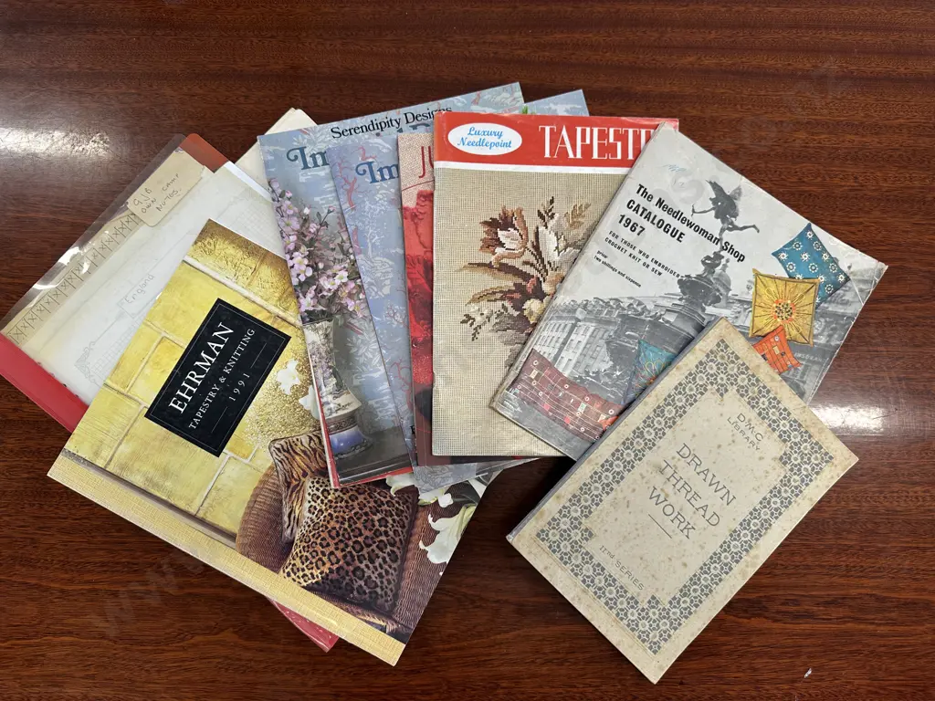 Assorted Vintage Haberdashery Books Including Knitting, Tapestry Etc (Sold As -49) Image 1++