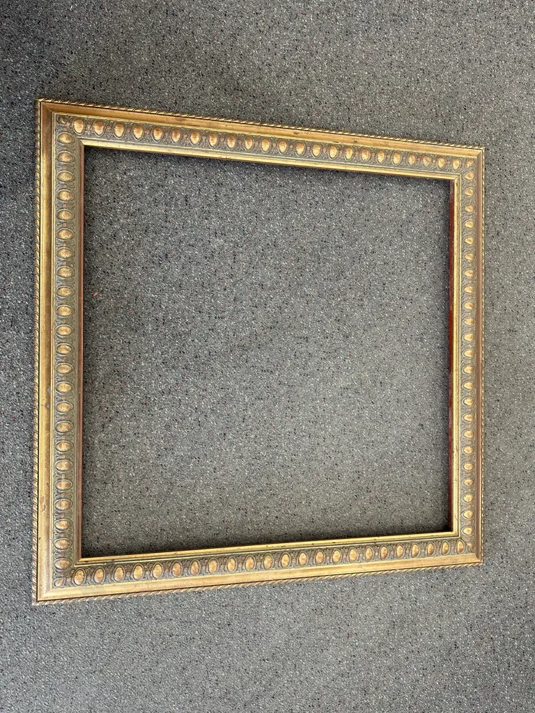Large Square Ornate Gilt Picture Frame 111cm x 111cm (af to corner) Image 1++