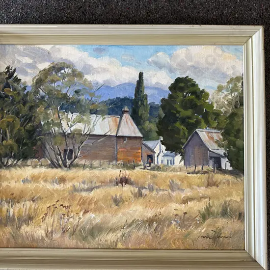 Original Oil Painting By Olive Beken Titled Sumner Wakefield Landscape, Framed, 56 x 67cm