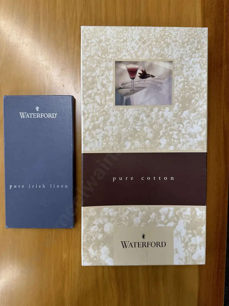 Waterford Crystal Irish Linen Coaster & Cotton Double Damask Placemats x2 Image 1++