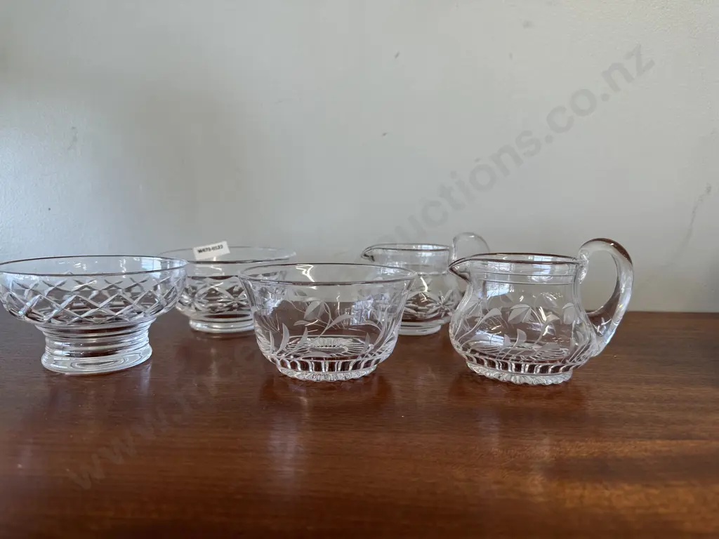 Selection of Stuart Crystal & Dishes & Creamers Image 1++