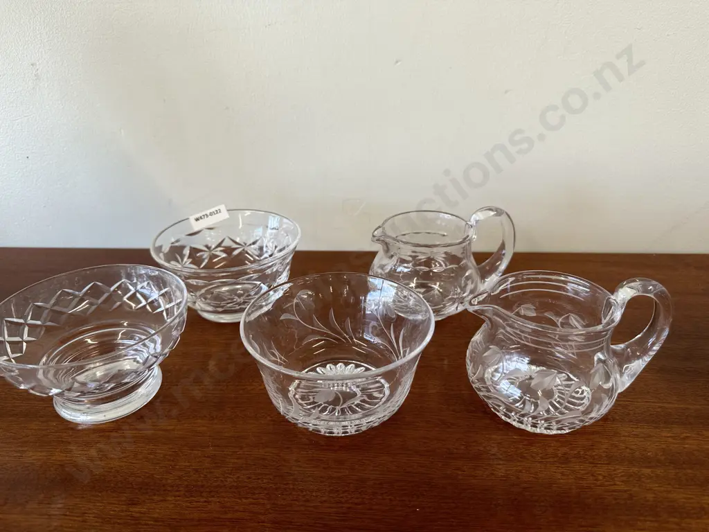 Selection of Stuart Crystal & Dishes & Creamers Image 1++