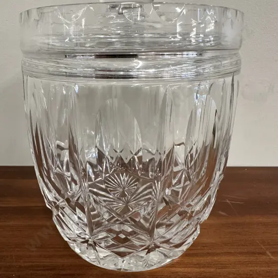 Large Vintage Crystal Canister H18cm