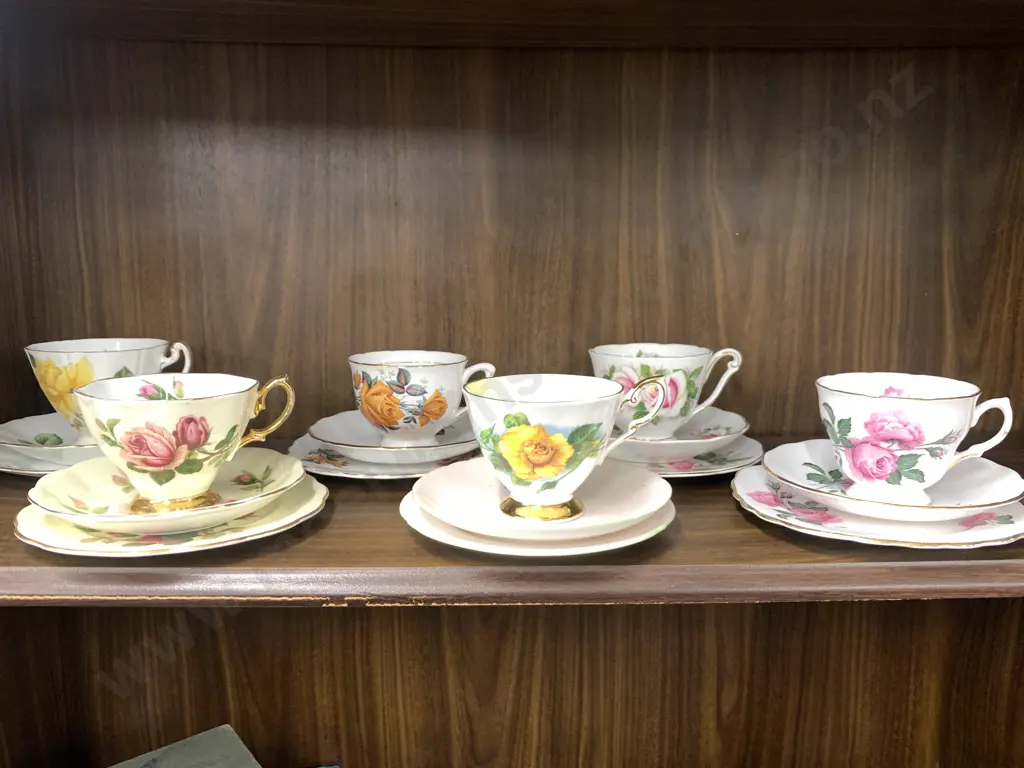 Selection Of Vintage Trios x6 Including Royal Albert, Paragon, Colclough Etc Image 1++