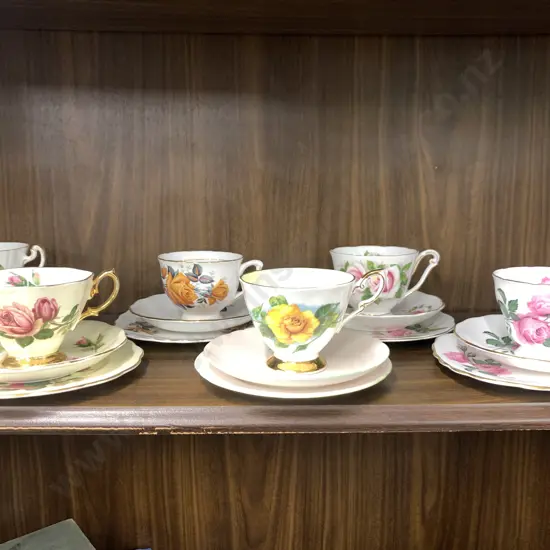 Selection Of Vintage Trios x6 Including Royal Albert, Paragon, Colclough Etc