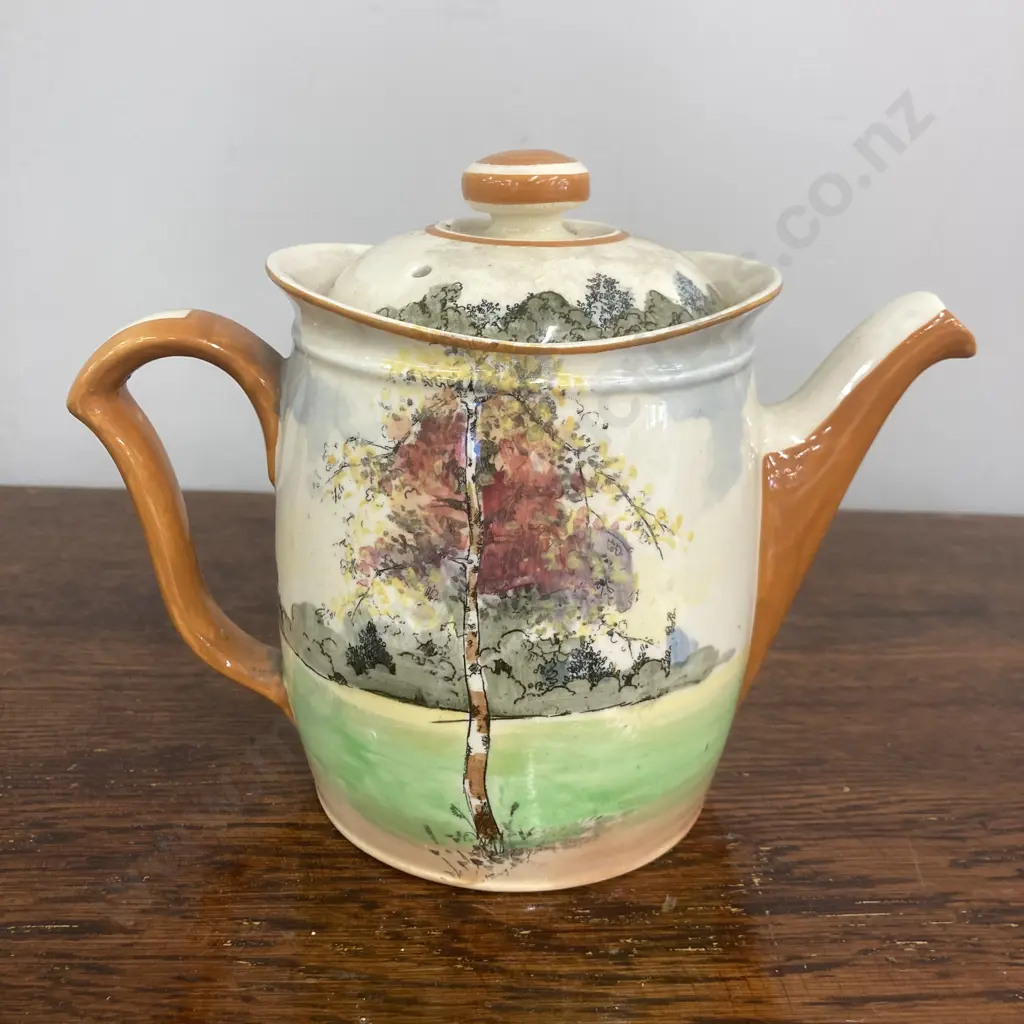 Rare Royal Doulton Autumn Glory Deco 1930s Teapot (Small Chip to Rim) Image 1++