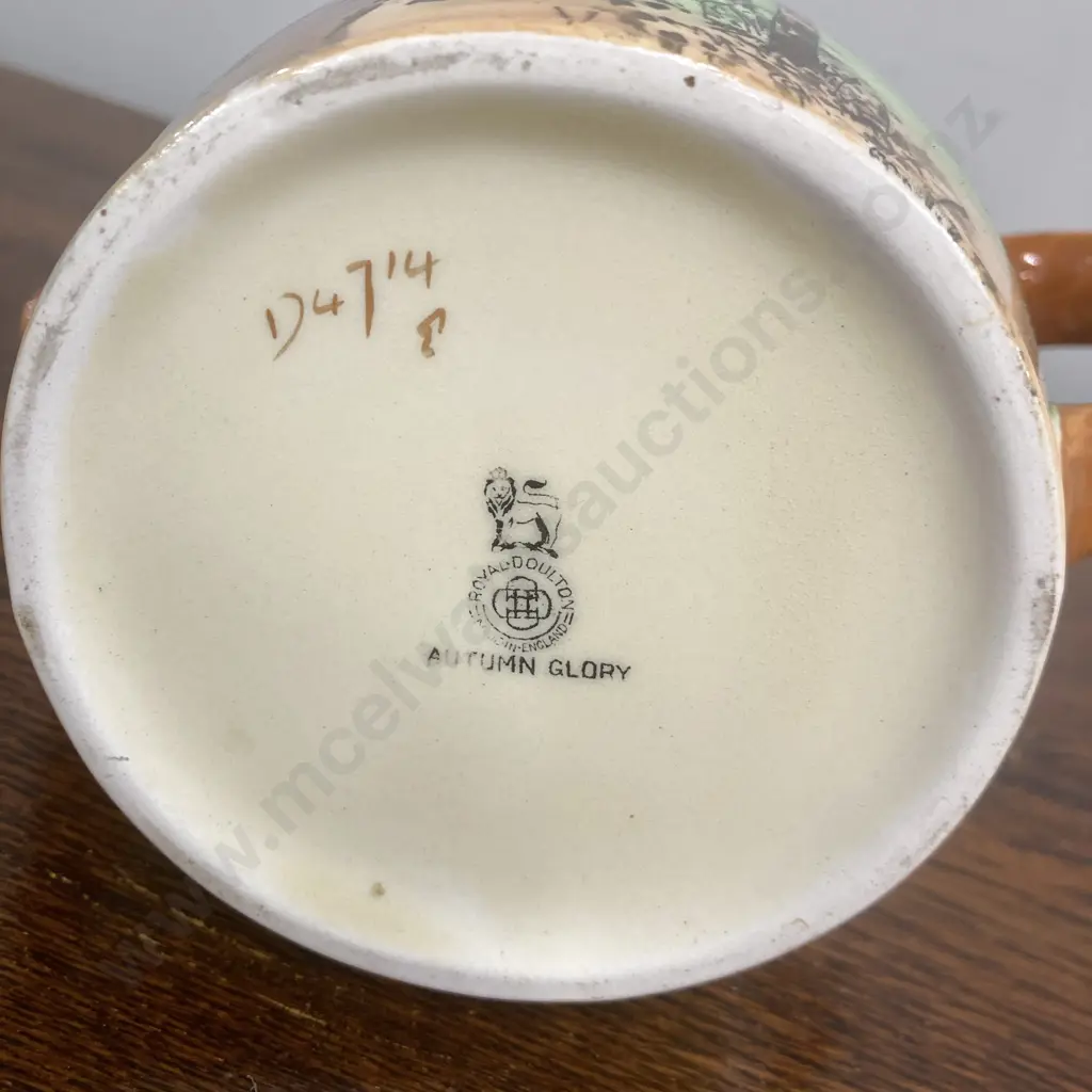 Rare Royal Doulton Autumn Glory Deco 1930s Teapot (Small Chip to Rim) Image 1++