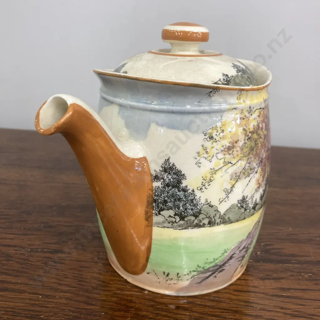 Rare Royal Doulton Autumn Glory Deco 1930s Teapot (Small Chip to Rim) Image 1++
