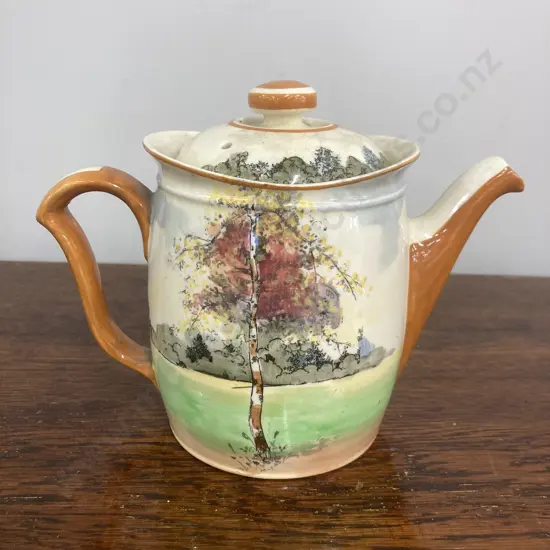 Rare Royal Doulton Autumn Glory Deco 1930s Teapot (Small Chip to Rim)