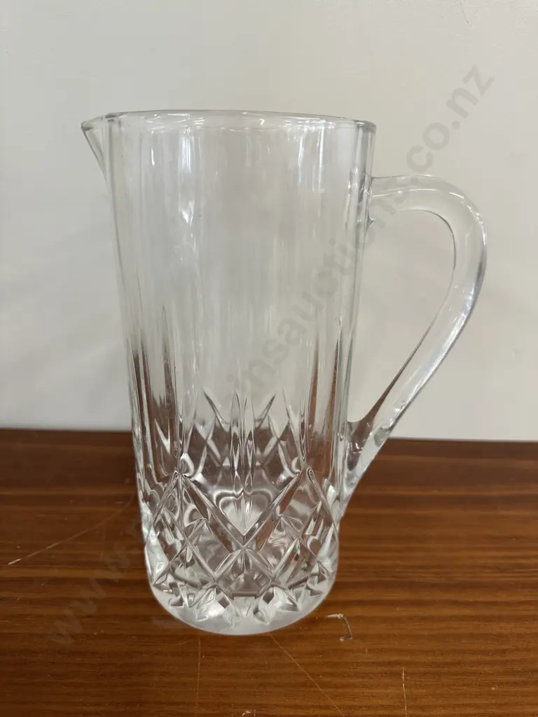 Large Vintage Crystal Pitcher H23cm Image 1++