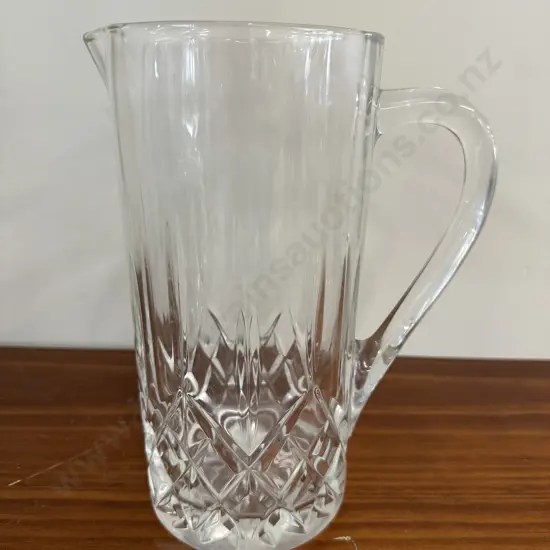 Large Vintage Crystal Pitcher H23cm
