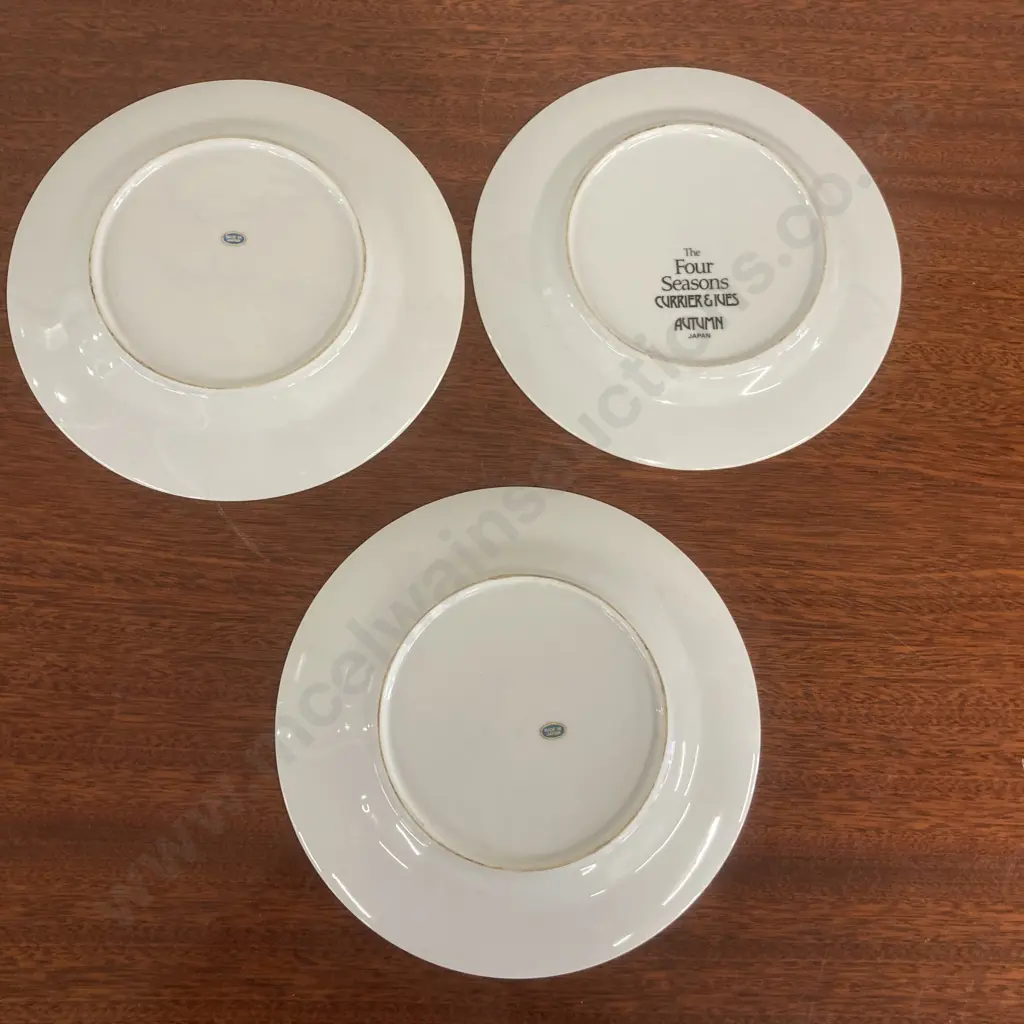 Currier and Ives (Japan) Four Seasons Decorative Plates - 3 of 4 Only( Donated As Unable to Sell ) Image 1++