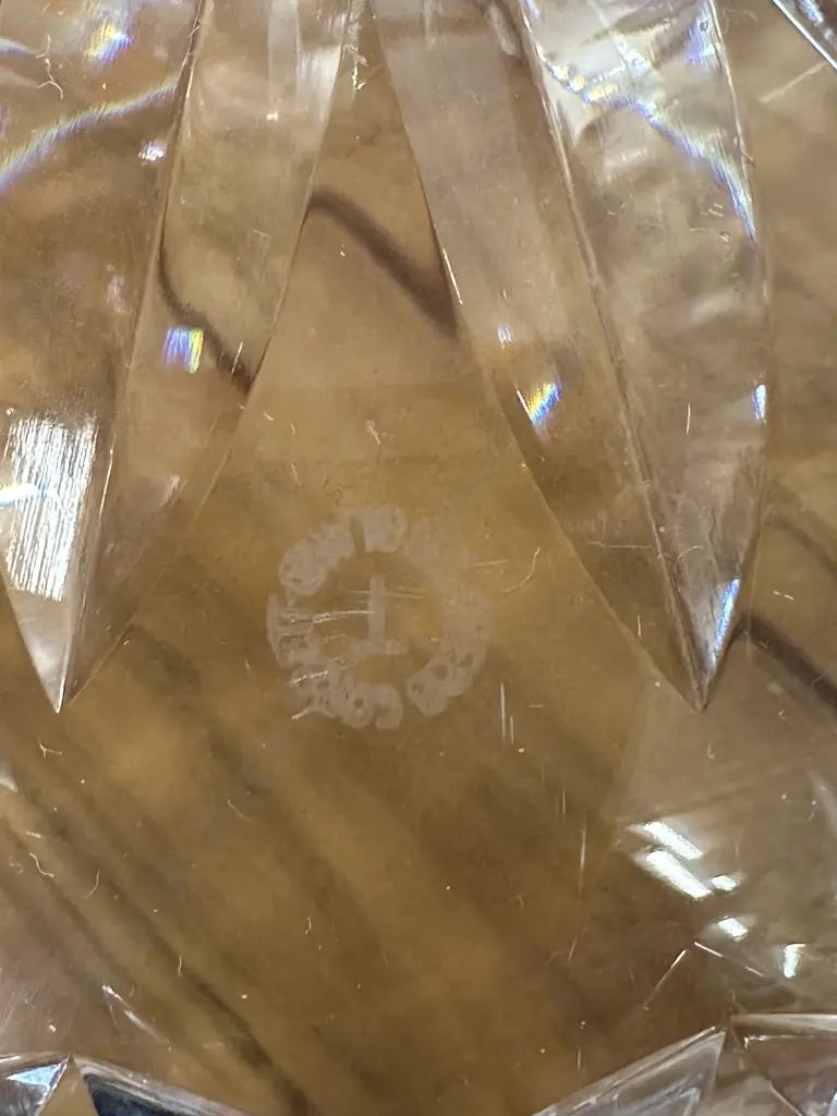 Webb Corbett Crystal Bowl H10cm, Diam20cm. Image 1++