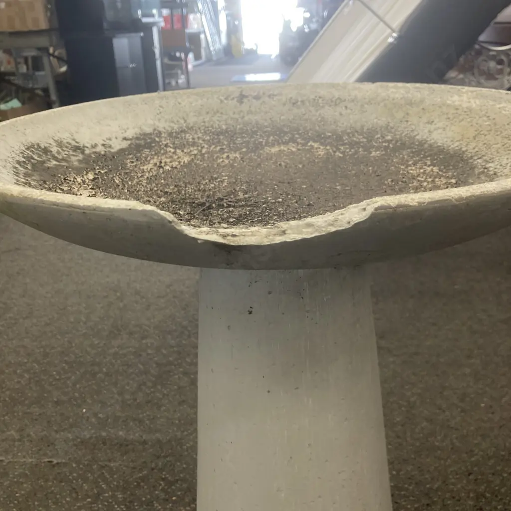 Birdbath (Chip On 1 Side Of Bowl), 61 x 49cm Image 1++