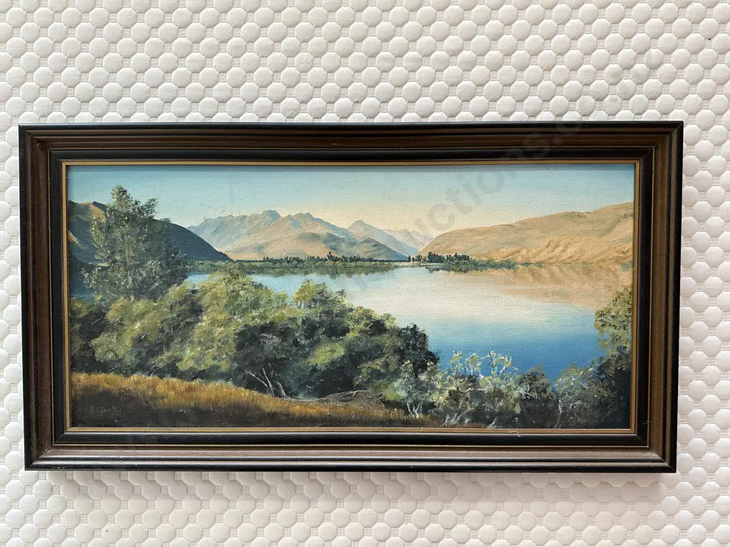 Original Framed Oil Painting, Landscape By R Keelty, 34 x 63cm Image 1++