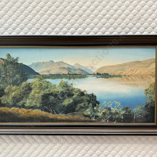 Original Framed Oil Painting, Landscape By R Keelty, 34 x 63cm