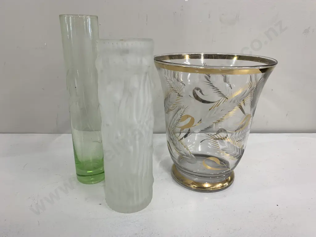 Selection Of Vintage Glass Vases Image 1++