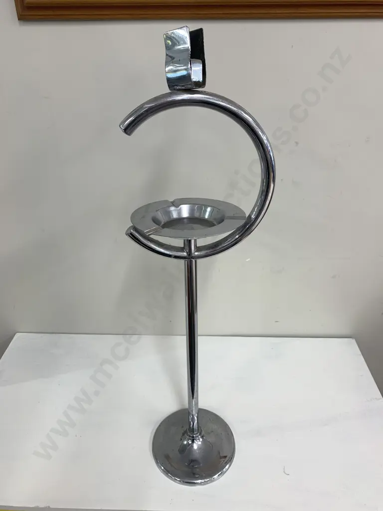 Retro Floor Standing Ashtray With Match Holder H70cm Image 1++