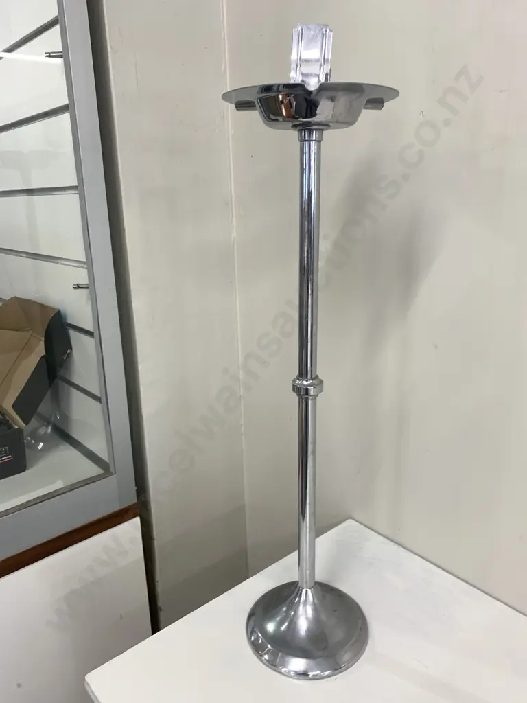 Retro Floor Standing Ashtray With Match Holder H65cm Image 1++