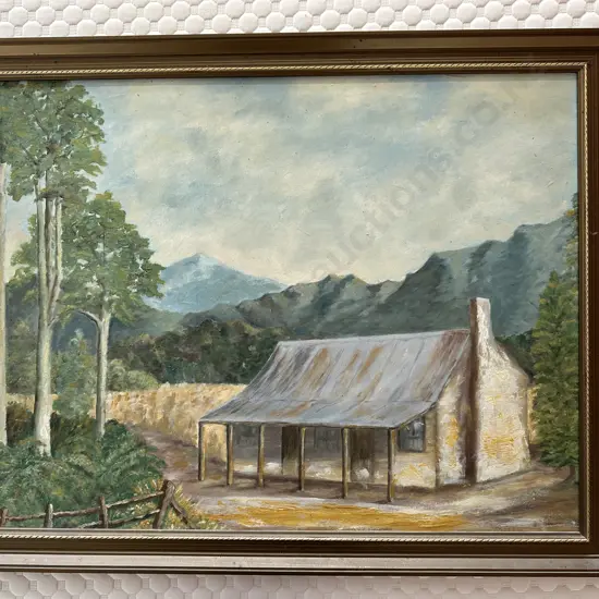 Framed Original Oil Painting By JR Cunningham, 51 x 65cm