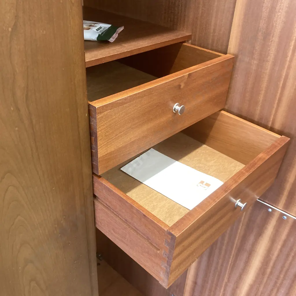 Mid Century G Plan Double Door Wardrobe, H179 W93 D59cm Image 1++