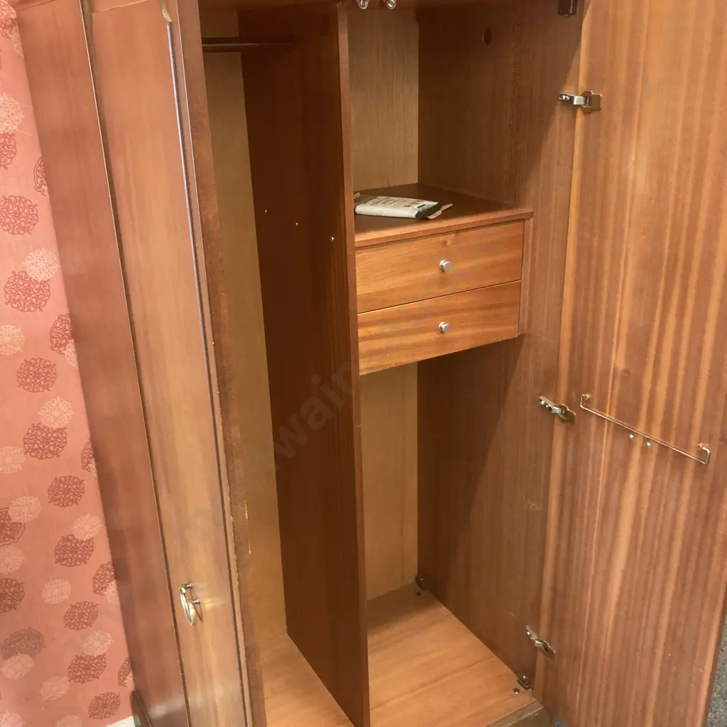 Mid Century G Plan Double Door Wardrobe, H179 W93 D59cm Image 1++