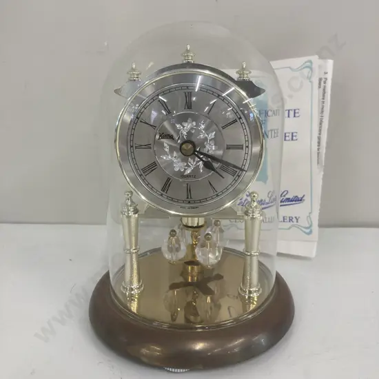 KOMA 400 Day Clock With Glass Dome, H16.5cm