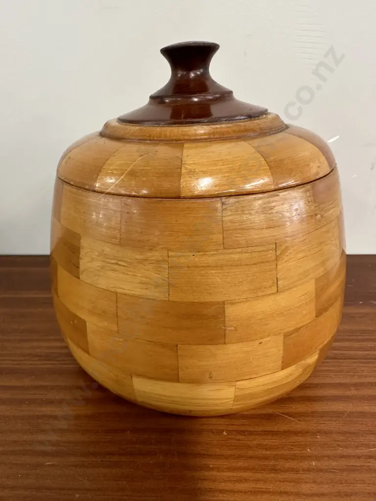 Vintage Round Lidded Cannister H18cm Image 1++