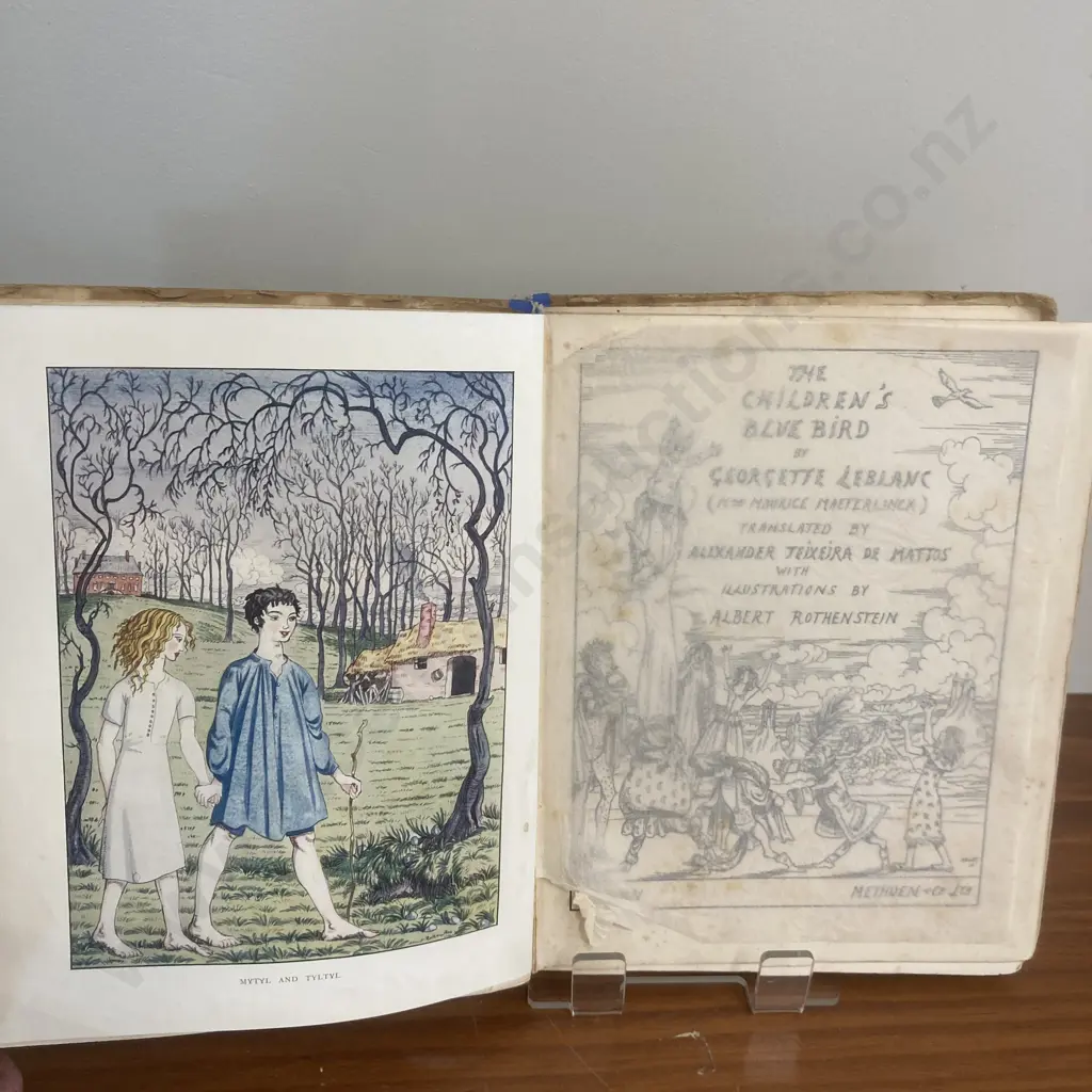 Childrens Blue Bird by Georgette Leblanc, Published by Methuen & Co. Ltd, 1913 First Edition Image 1++
