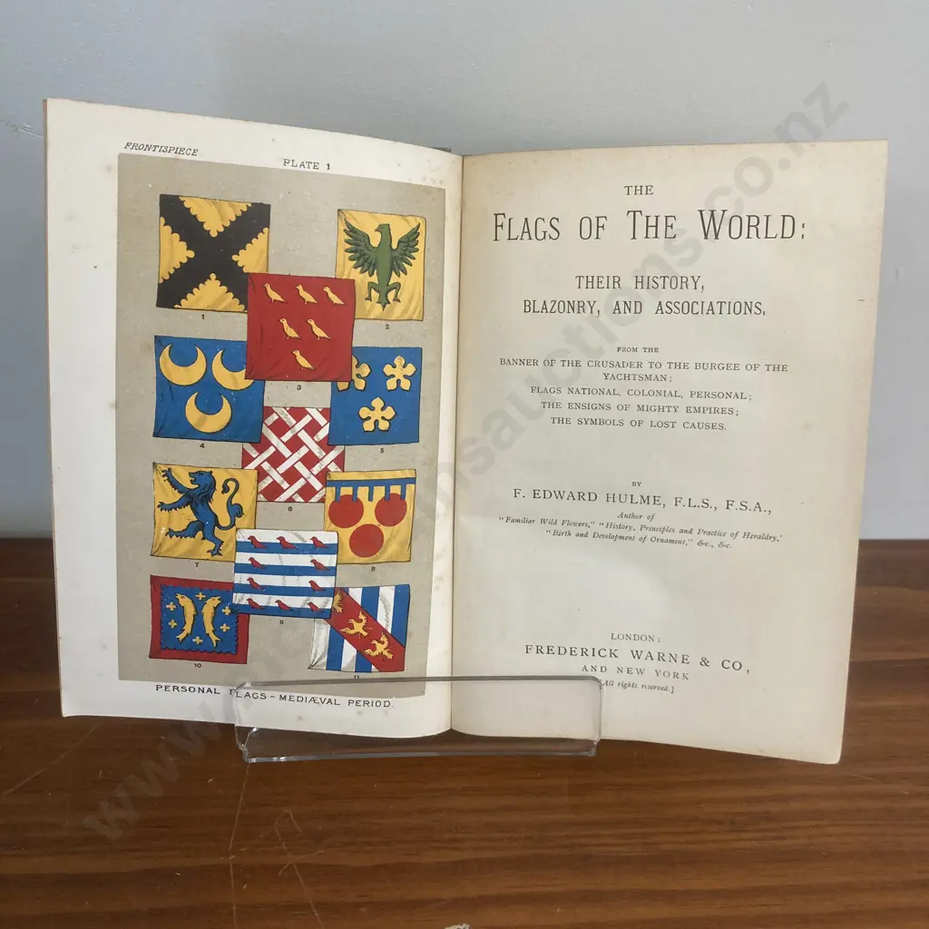 The Symbolisms of Heraldry W. Cecil Wade, 1898 & The Flags Of The World, Hulme 1902 Image 1++