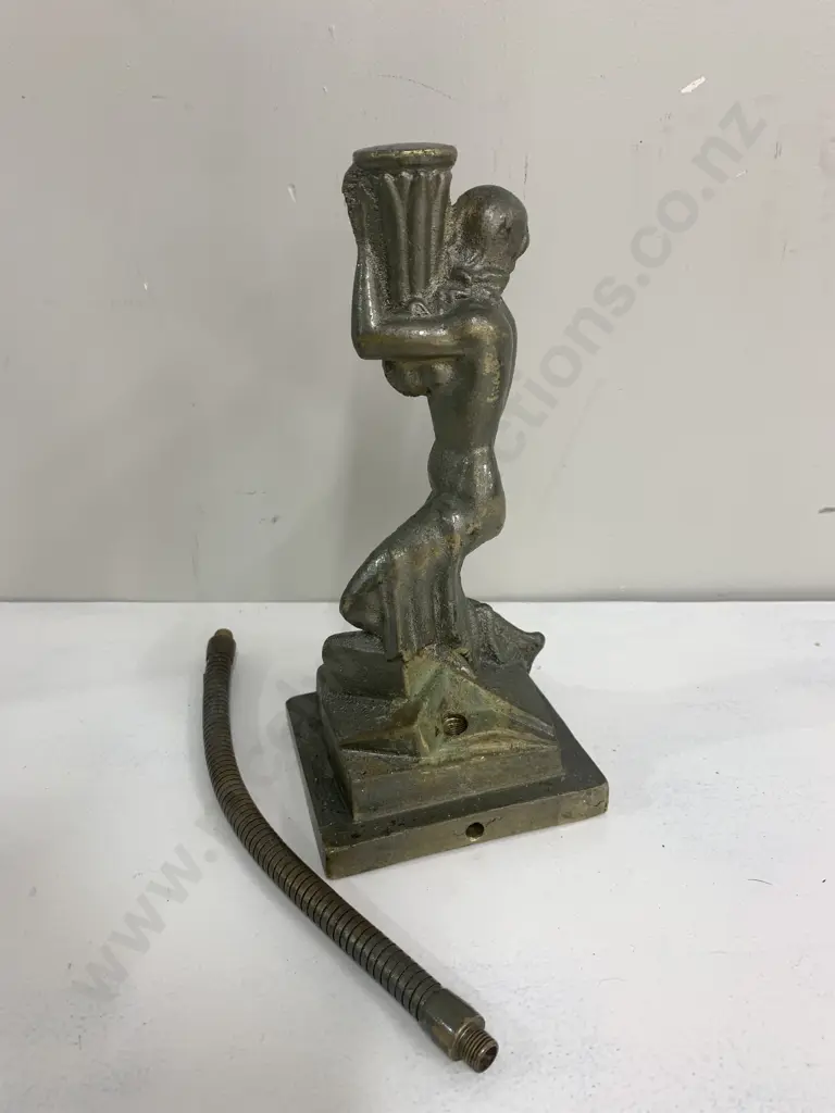 Art Deco Brass Fiqurine /  Table Base H22cm Image 1++