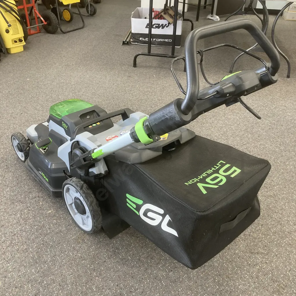 EGO 56V Power Mower With Catcher & Mulch Plug, 49cm, No Battery or Charger Image 1++