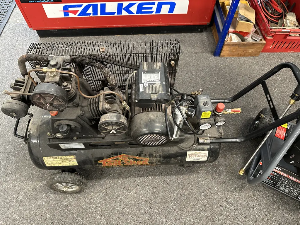 Toolshed Air Compressor, 459L / Min, 3.0Hp, Plug Removed (Has Failed Electrical Earthing Test - Sold As-Is Where-Is) Image 1++