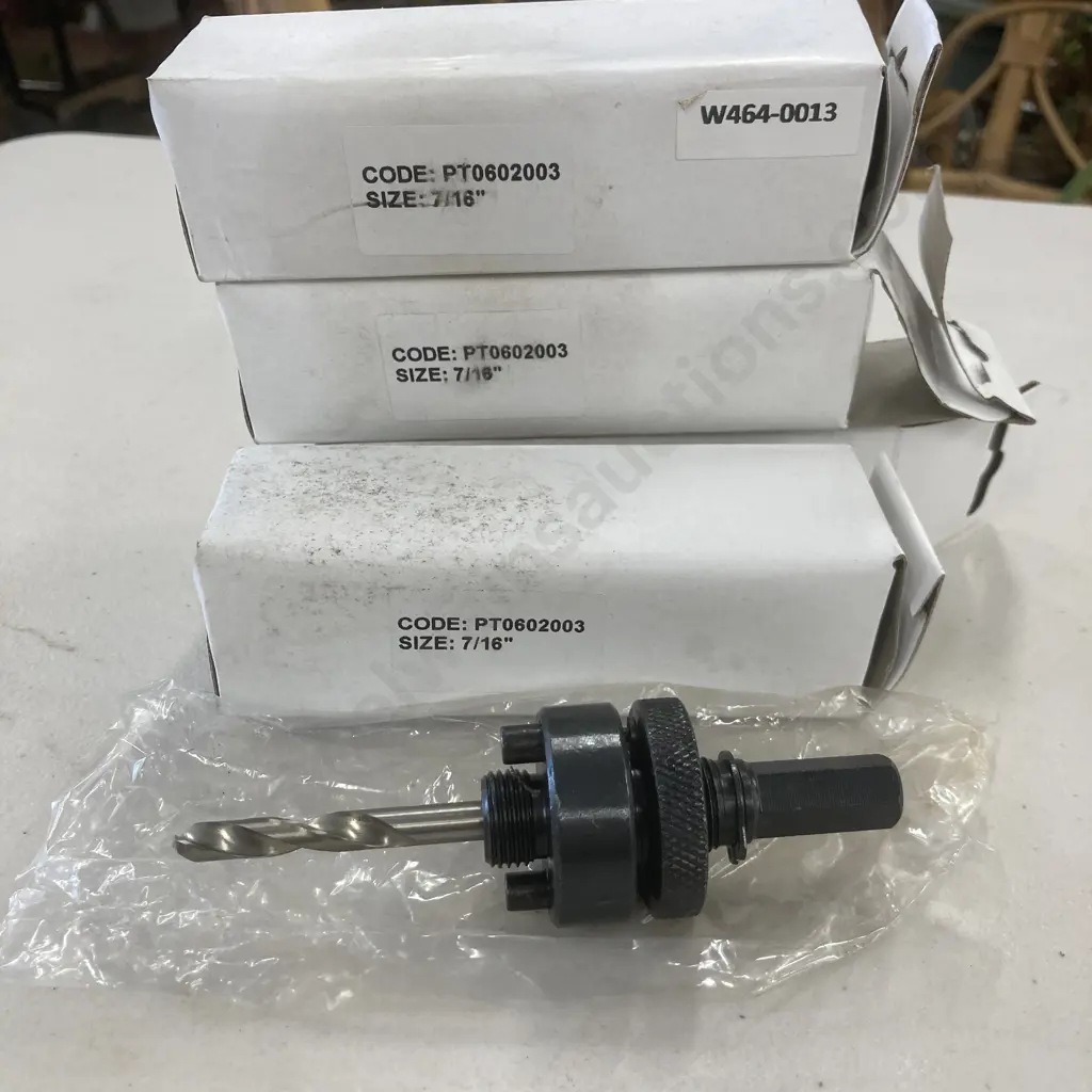 Lot of 4 x Holesaw Mandrels 7/16" Image 1++