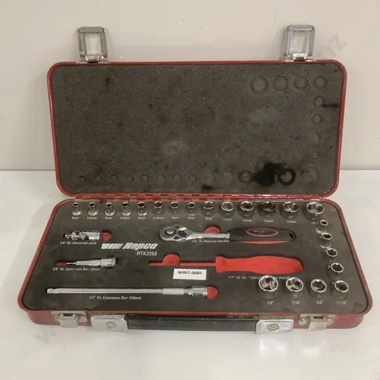 Repco 27 Piece Socket Set Model RTK2253 (Missing Spinner Handle)