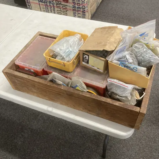 Box Lot Nails, Staples, Bolts Etc