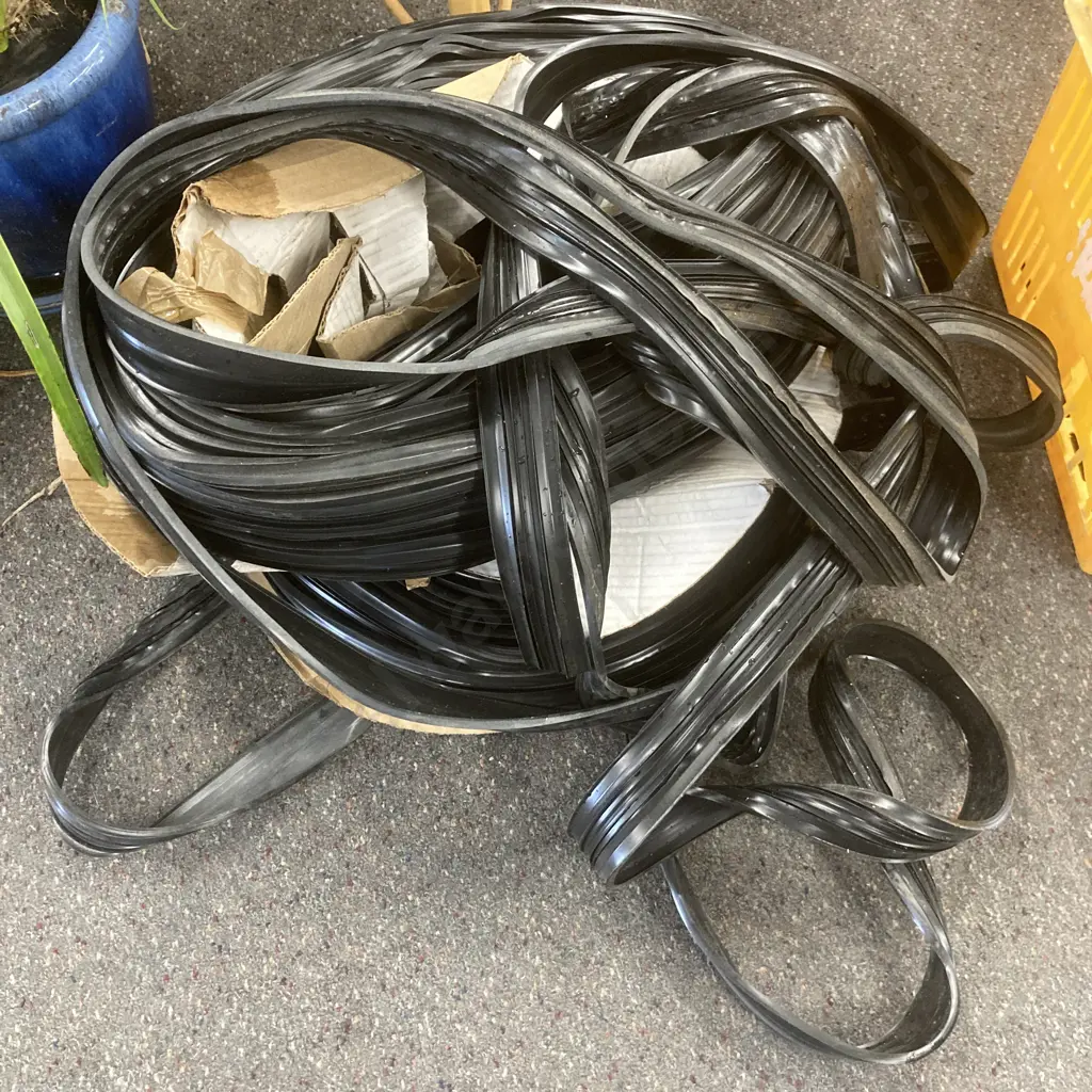 2 Rolls of Roller Door Weather Seal Black( Donated As Unable to Sell ) Image 1++