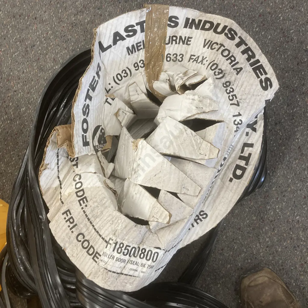 2 Rolls of Roller Door Weather Seal Black( Donated As Unable to Sell ) Image 1++