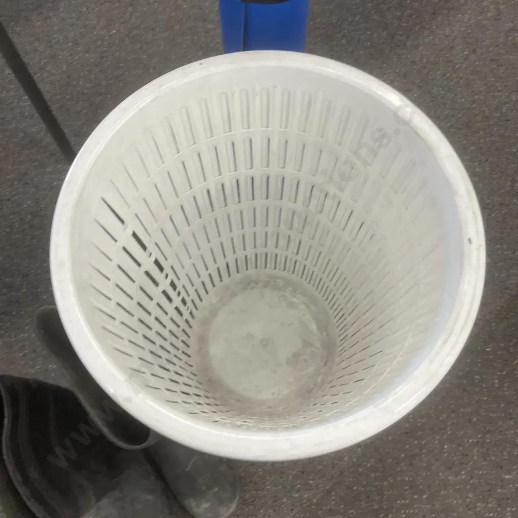 Roll of Blue Plastic, Pair of White Laundry Hampers, Troopers PVC Safety Gumboots, SZ12 Image 1++