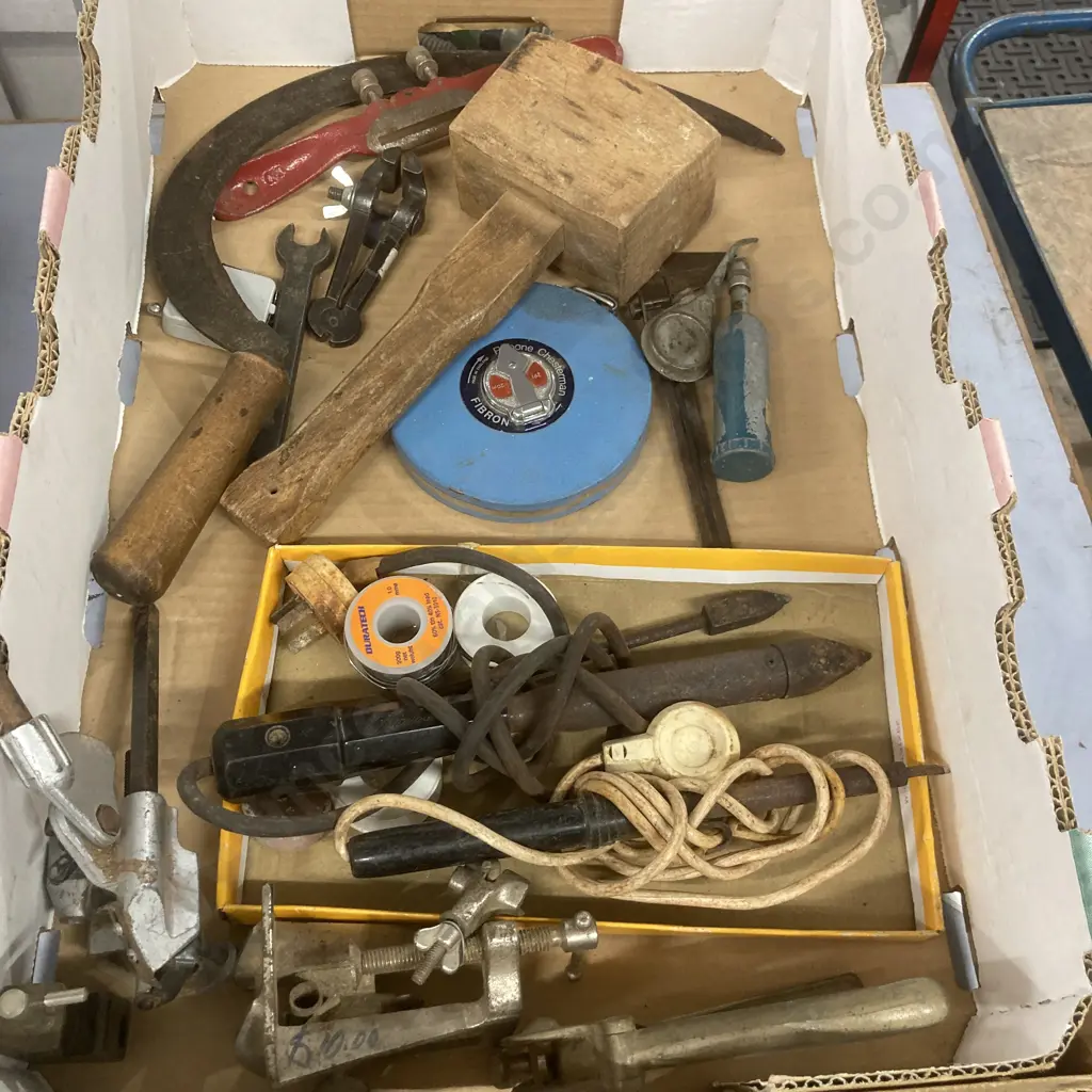 Box Lot Vintage Tools, Soldering Items Etc Image 1++