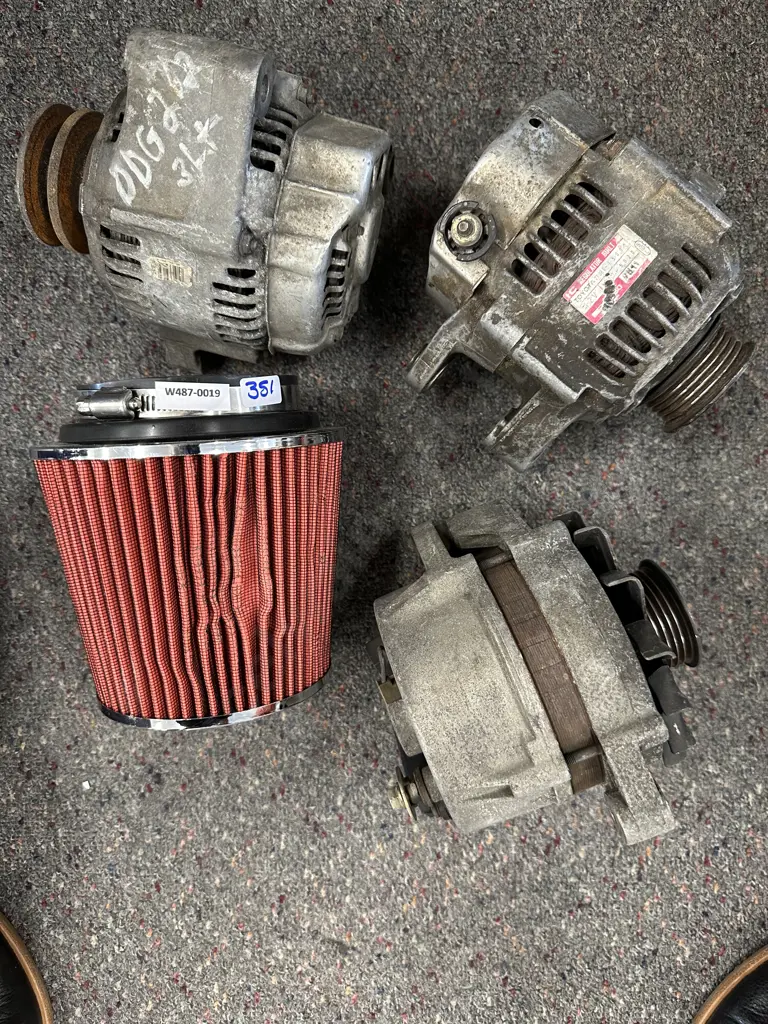 KNN Air Filter & Box of Car Alternators Image 1++